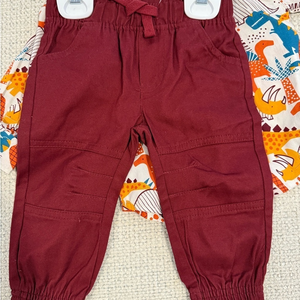 Mick Mack Dinosaur Print Baby Outfit - Picture 3 of 4